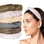 Load image into Gallery viewer, Radhu & Kabby Set of 6 Headband for Women | Fashionable and Comfortable Cross Knot Headbands | Daily Fashion Hair Accessory Set