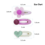 Load image into Gallery viewer, Trendy Pastel Hair Clips for Girls Pack of 4