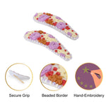 Load image into Gallery viewer, Hand Embroidered & Beaded Design Tic Tac Clip for Women