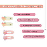 Load image into Gallery viewer, Hair Clips for Girls Alligator Pins Pastel Hair Accessories Pink & Peach Shades Pack of 4