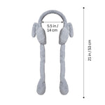 Load image into Gallery viewer, Radhu & Kabby Grey Bunny Ear Muffs | Warm, Furry & Lightweight for WinterWear | Pack of 1
