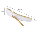 Load image into Gallery viewer, Hair Tic Tac Pins with Golden Embroidery For Girls & Women