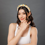 Load image into Gallery viewer, Radhu & Kabby Handmade Sunflower Embroidered Hairband for Women & Girls