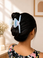 Load image into Gallery viewer, Radhu & Kabby Mermaid Seashell Hair Claw Clip for Women | Pearl Accent Ocean-Inspired Hair Accessory with Strong Hold for Buns, Half-Up Styles