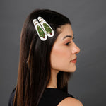 Load image into Gallery viewer, Radhu & Kabby Festive Christmas Tree Hair Clips with Beads for Women & Girls