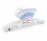 Load image into Gallery viewer, Radhu & Kabby Mermaid Seashell Hair Claw Clip for Women | Pearl Accent Ocean-Inspired Hair Accessory with Strong Hold for Buns, Half-Up Styles
