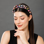 Load image into Gallery viewer, Radhu & Kabby Hand Embroidered Headband | Handcrafted Floral Hairband for Girls/Women