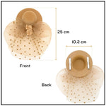 Load image into Gallery viewer, Radhu & Kabby Fascinator Hat for Girls/Women | Brown Hat with Polka Dot Veil, Mesh Bow | Hair Accessory for Weddings, Outings and Special Events