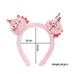 Load image into Gallery viewer, Radhu & Kabby Pink Labubu Plush Hairband | Soft Cartoon Character Headband for Girls