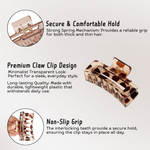 Load image into Gallery viewer, Hair Clutchers For Women in Pink, Brown, and Beige – Medium Size Clips Set of 4