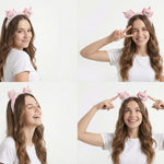 Load image into Gallery viewer, Radhu & Kabby Pink Labubu Plush Hairband | Soft Cartoon Character Headband for Girls