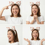 Load image into Gallery viewer, Radhu & Kabby Labubu Plush Hairband | Cute Cartoon Character Headband | Soft & Fun Accessory