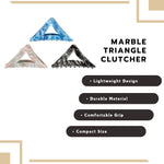 Load image into Gallery viewer, Radhu & Kabby Triangle Hair Claw Clip Set for Girls & Women | Pack of 3 Strong Grip & Durable Hair Clutchers