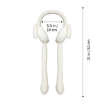 Load image into Gallery viewer, Radhu & Kabby White Bunny Ear Muffs | Cozy, Warm & Perfect for Winter Outings | Pack of 1