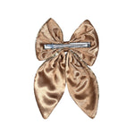 Load image into Gallery viewer, Stylish Hair Bow Clip for Women/Girls Golden Colour Set of 1
