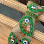 Load image into Gallery viewer, Hairband with Green Bead Embellishments for Girls