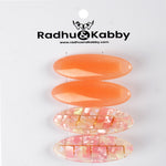 Load image into Gallery viewer, Glossy Pink Tic Tac Elegant Hair Clips Hairpins Set of 4