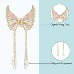 Load image into Gallery viewer, Butterfly Hair Clutcher with Pearl Chain - Golden