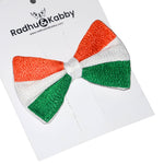 Load image into Gallery viewer, Radhu & Kabby Tricolor Hair Clip for Girls | Perfect For Republic Day, Independence Day, Sports & Function