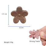 Load image into Gallery viewer, Radhu & Kabby Mini Flower Claw Clips for Girls | Matte Finish with Marble Pattern | Set of 12 Strong Grip Multicolor Clips for Styling