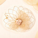 Load image into Gallery viewer, Radhu & Kabby Fascinator Hat for Girls/Women | Brown Hat with Alligator Clips & Headband | Hair Accessory for Weddings, Parties & Special Occasions