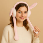 Load image into Gallery viewer, Radhu & Kabby Bunny Ear Muff | Soft Plush Ear Warmer with Long Fluffy Ears | Perfect for Cold Weather | Pack of 1
