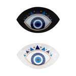 Load image into Gallery viewer, Set of 2 Evil Eye Decorative Claw Clips – Black & White Resin Accent