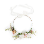 Load image into Gallery viewer, Radhu & Kabby Hair Tiara for Girls & Women | Soft Pastel Flowers with Leaves & Berries | Elegant Lightweight