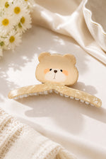 Load image into Gallery viewer, Radhu & Kabby Bear Design Hair Claw Clip for Women | Strong Hold Acrylic Hair Clutcher for Everyday Styling