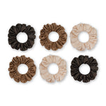 Load image into Gallery viewer, Radhu & Kabby Polyester Hair Scrunchies for Women | Set of 6 Elegant Neutral Shades | Hair Ties for Everyday & Special Occasions