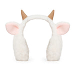 Load image into Gallery viewer, Radhu & Kabby Cozy Horn Plush Earmuffs | Soft, Warm & Lightweight Winter Ear Warmer