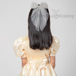 Load image into Gallery viewer, Hair Bow Pins for Girls White & Black Set of 2