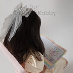 Load image into Gallery viewer, Hair Bow Pins for Girls White & Black Set of 2