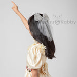 Load image into Gallery viewer, Hair Bows Clips for Women Light Green & Peach Colour Set of 2