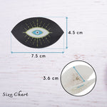 Load image into Gallery viewer, Set of 2 Evil Eye Decorative Claw Clips – Black & White Resin Accent