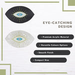 Load image into Gallery viewer, Set of 2 Evil Eye Decorative Claw Clips – Black & White Resin Accent