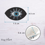 Load image into Gallery viewer, Set of 2 Evil Eye Decorative Claw Clips – Black & White Resin Accent