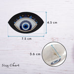 Load image into Gallery viewer, Set of 2 Evil Eye Decorative Claw Clips – Black & White Resin Accent