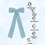 Load image into Gallery viewer, Radhu & Kabby Pack of 3 Sparkly Long Tail Hair Bows for Women & Girls