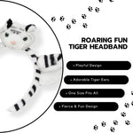 Load image into Gallery viewer, Tiger Hairband for Kids Animal - Themed Headband White Colour One Piece
