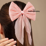 Load image into Gallery viewer, Hair Bows Clip for Girls Pink Colour Set of 1
