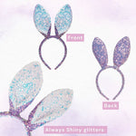 Load image into Gallery viewer, Radhu & Kabby Bunny Ear Headband | Sparkling Sequin Hairband for Kids, Girls & Women