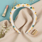 Load image into Gallery viewer, Radhu & Kabby Handmade Sunflower Embroidered Hairband for Women & Girls