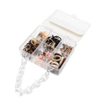 Load image into Gallery viewer, Hair Accessories Set for Kids in Mini Transparent Purse