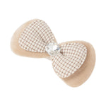 Load image into Gallery viewer, Radhu & Kabby Elegant Bow Hair Clips for Girls | Set of 2 Neutral Toned Bows with Soft Finish