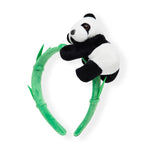 Load image into Gallery viewer, Plush Panda Hairband for Kids – Adorable Bamboo Design Hair Accessory One Piece
