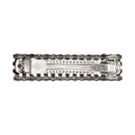 Load image into Gallery viewer, Elegant Metal Barrette Hair Clip - Silver Tone with Rhinestone Details 1 Piece