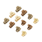 Load image into Gallery viewer, Radhu & Kabby Mini Claw Clips for Girls | 12-Piece Glossy Acrylic Finish | Strong Hold Hair Accessories for Everyday & Festive Wear