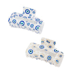 Load image into Gallery viewer, Stylish Evil Eye Hair Claws – Protective and Trendy Hair Accessories