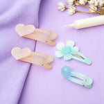 Load image into Gallery viewer, Cute Pastel Hair Clips for Girls Pink & Blue Pack of 4